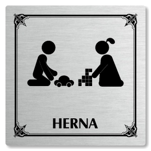 Herna, 80x80mm, stříbrná, Nebraska